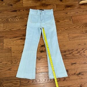 VERONICA BEARD CARSON ANKLE FLARE HIGH RISE JEANS